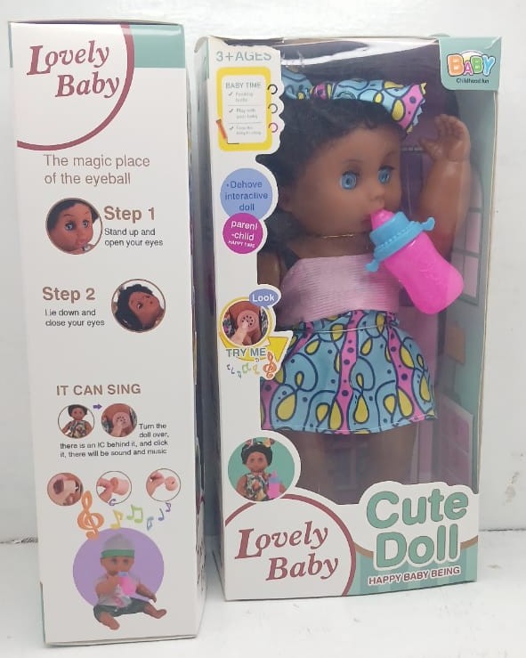 Cute African Doll Interactive 27cm Baby – Lifelike, Adorable & Full of Personality