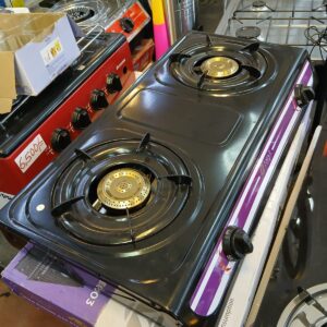 Metal Two Burner Gas Stove – Durable & Efficient Cooking Solution